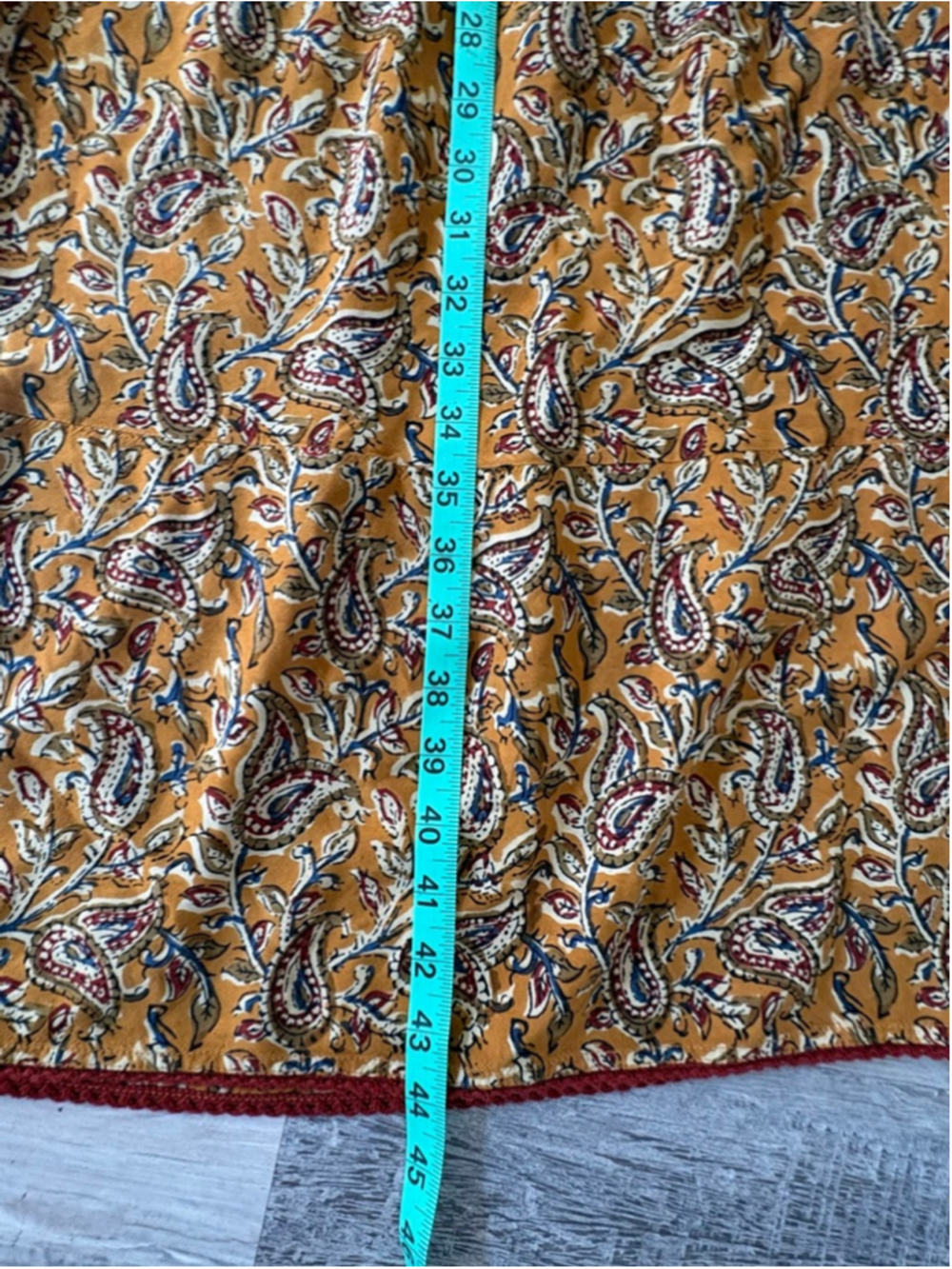 Natural Life Boho Paisley Midi Dress with Tassels Medium - Picture 10 of 13